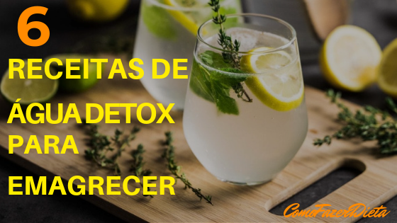 Receitas com Água Detox para Desinchar ComoFazerDieta